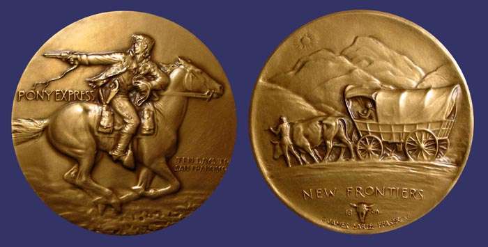 Society of Medalists Issue No. 45, Pony Express - New Frontiers, 1952
[b]From the collection of John Birks[/b]

