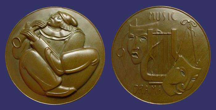 Society of Medalists Issue No. 58, Clown - Music and Drama, 1958
[b]From the collection of John Birks[/b]
