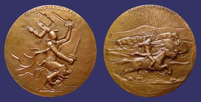 Society of Medalists Issue No. 59, Apache Fire Dancer - Buffalo Hunt, 1959
[b]From the collection of John Birks[/b]
