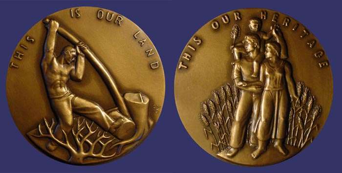 Society of Medalists Issue No. 66, This Our Heritage - This Our Land, 1962
[b]From the collection of John Birks[/b]
