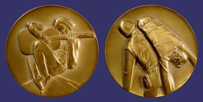 Society of Medalists Issue No. 87, Youth and the Viet Nam War, 1973
[b]From the collection of John Birks[/b]
