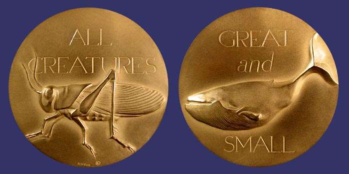 Society of Medalists Issue No. 93, All Things Great and Small, 1976
[b]From the collection of John Birks[/b]
