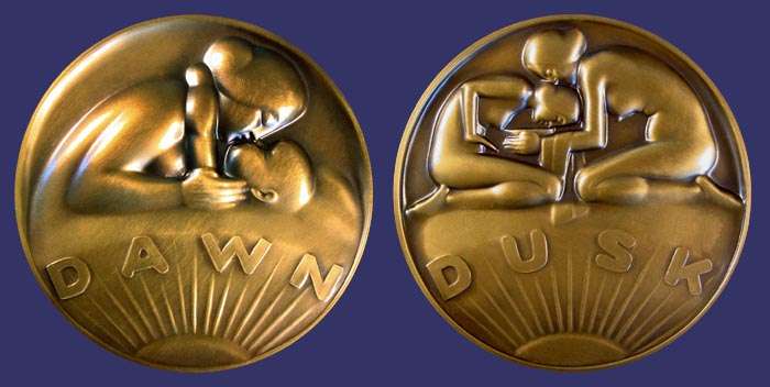Society of Medalists Issue No. 98, Dawn and Dusk, 1978
[b]From the collection of John Birks[/b]
