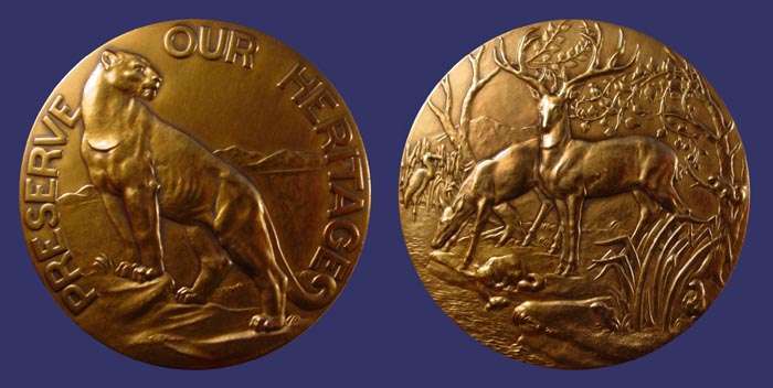 SOM#103, Laci de Gerenday, Preserve Our Heritage, 1981
[i]Number issued:  750 bronze[/i]
Keywords: sold