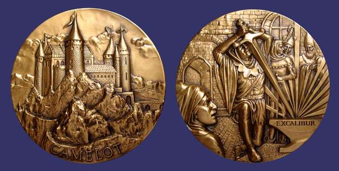 Society of Medalists Issue No. 107, Excalibur - Camelot, 1983
[b]From the collection of John Birks[/b]
