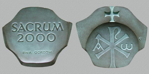 SACRUM 2000, cast bronze, 76x88 mm, 2000
