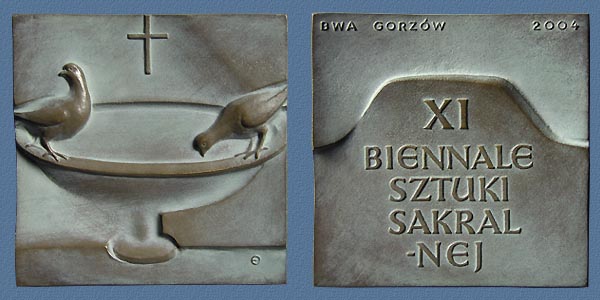XI BIENNIAL OF THE SACRAL ART, cast bronze, 82x82 mm, 2004
Keywords: contemporary