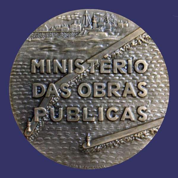 Santos, Laran Jeira, Ministry of Public Works, Port Construction, 1966, Reverse 
