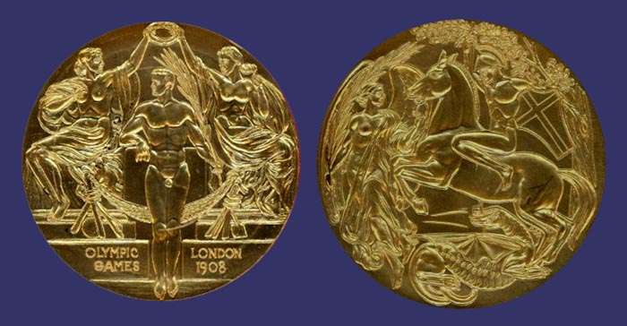 Olympics Winner's Medal, London, Summer, 1908
