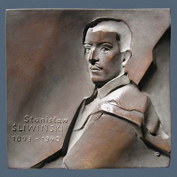 STANISLAW SLIWINSKI, cast bronze, 104x100 mm, 1988, Obverse
Keywords: contemporary