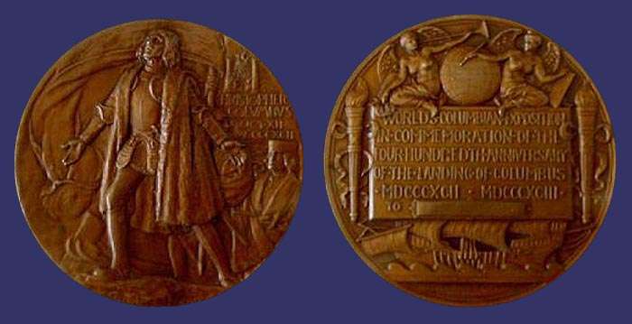 St. Gaudens, Augustus and Barber, Charles E. - 1893 Columbian Expo Award Medal, 1893
[b]From the collection of Mark Kaiser[/b]
