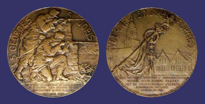 St. Georges - St. Joris, World War I Medal, 1914

