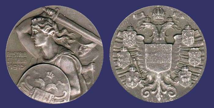 Austro-Hungarian Anti-Italy Satire Medal, 1915
[b]From the collection of Mark Kaiser[/b]
