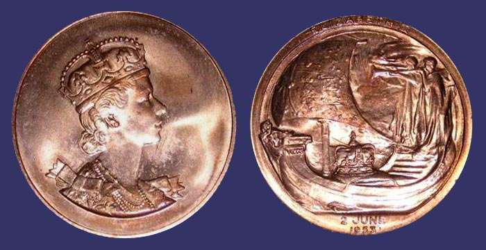 Queen Elizabeth II Coronation Medal, 1953
[b]From the collection of Mark Kaiser[/b]
