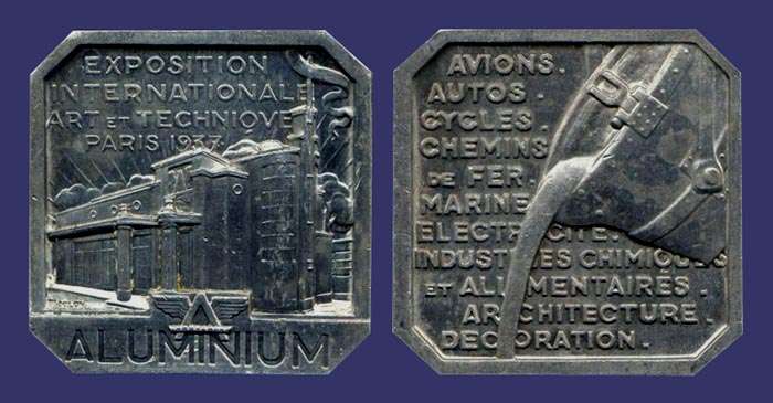 Exposition Internationale Art et Technique Paris - Aluminum, 1937

