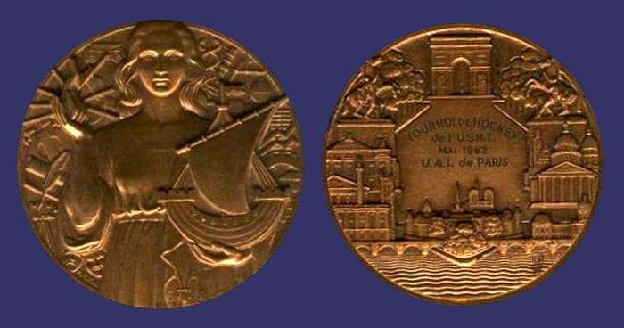 Parisian Culture Award Medal, 1962
[b]From the colleciton of Mark Kaiser[/b]

Medal originally designed in ca. 1950
