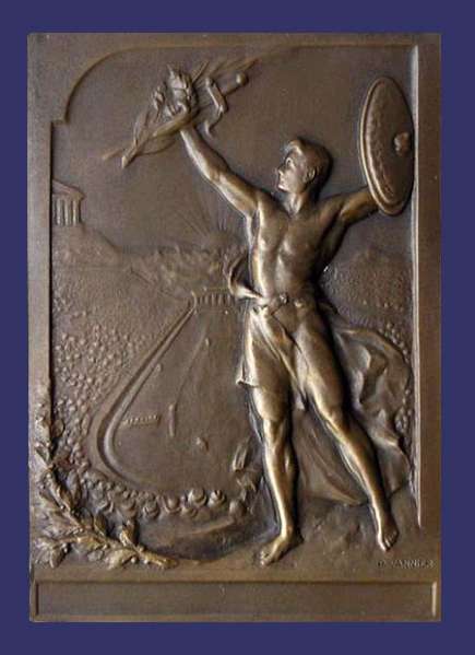 Athens "Intercalated" Olympics Award Plaque, 1906, Obverse
Keywords: john_wanted