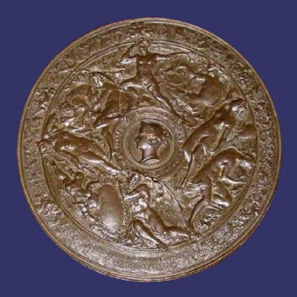 British National Art Competition Medallion (Electrotype), 1857
[b]From the collection of Mark Kaiser[/b]

145 mm (see detail photos)
