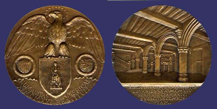 Belgian "Humanitas Americae" Medal, 1921
[b]From the collection of Mark Kaiser[/b]
