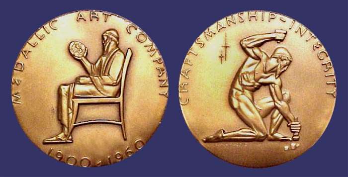 Medallic Art Company, 60th Anniversary, 1960
