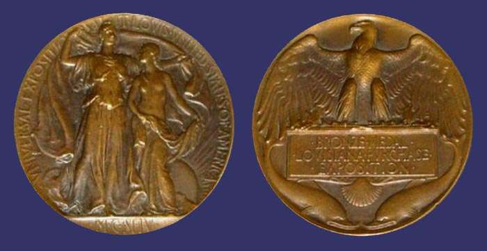 Louisiana Purchase Universal Exposition, St. Louis, Bronze Medal, 1904
[b]From the collection of Mark Kaiser[/b]
