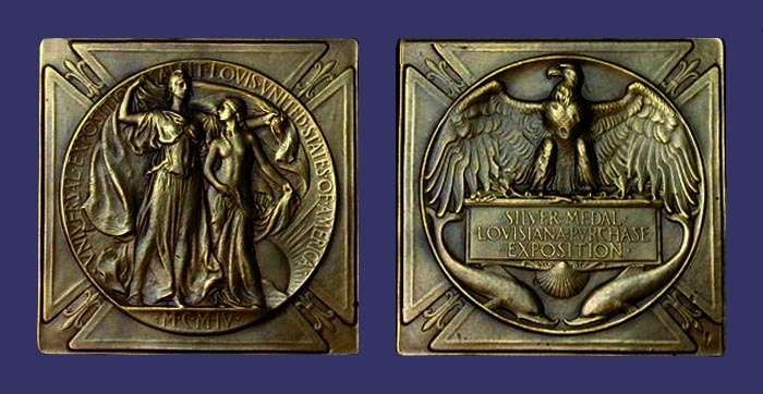 Louisiana Purchase Universal Exposition, St. Louis, 1904, Silver Medal, 1904
[b]From the collection of Mark Kaiser[/b]
