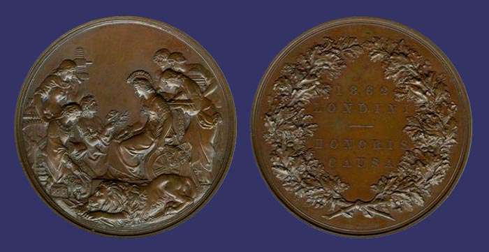 Mother and Child, after Daniel Maclise, London International Exposition, 1862
Reverse signed by Daniel Maclise
