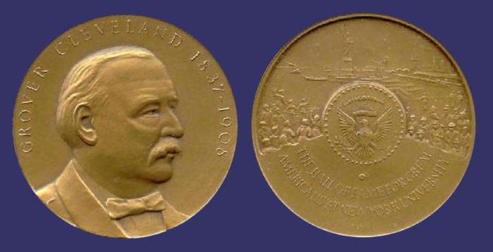 #18, Grover Cleveland (Elected 1935), by Albert P. d'Andrea, 1966
