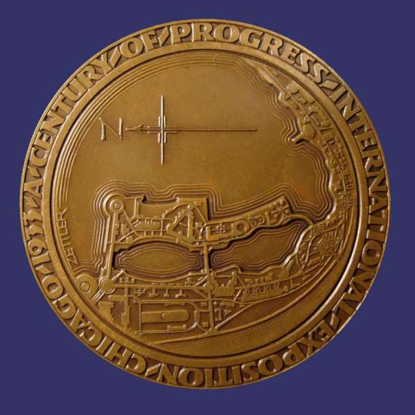 Chicago World's Fair, 1933, Reverse
From the collection of John Birks

56 mm
Keywords: art deco