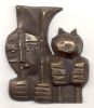 Man and Bear, Cast Bronze, 100 x 108 x 20 mm, Edition of 24.jpg