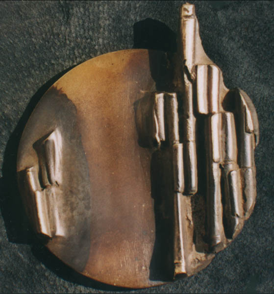 REQUIEM 3, 2002, 100 x 100 mm, Brass
