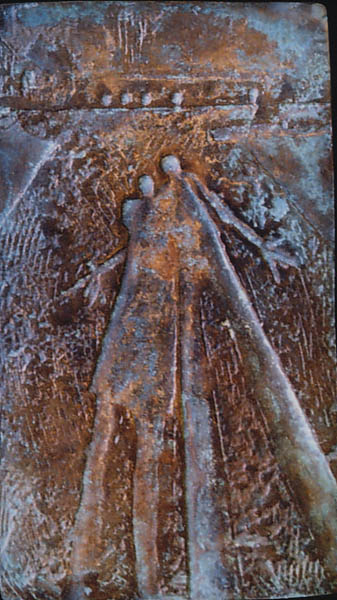 SHADOW 1, 2003, 130 x 73 mm, Brass

