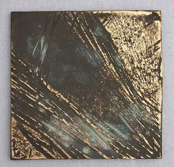 XXI, Reverse, 2003, 80 x 80 mm, Brass
