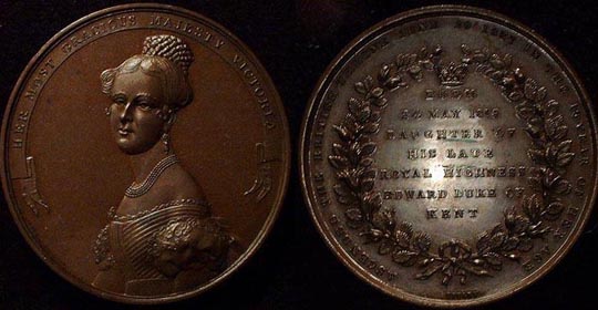 1837 Ascension to the Throne by Ottley
by J. Ottley

53gms 51mm Copper
BHM # 1743 Rarity "N" Normal
