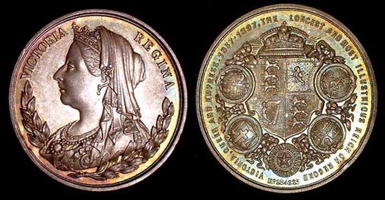 1897 60 th Year of Reign Commemorative
Not listed in BHM

 15 grams Silver 32 mm 

Hallmark Birmingham & P & T #284223.

