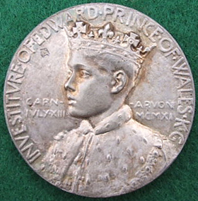 Edward Prince of Wales investiture (obverse) 1911
