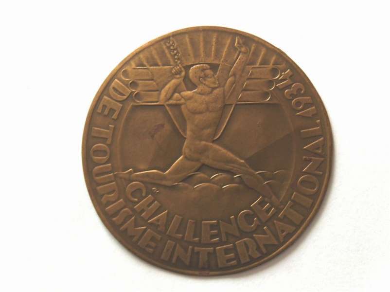 Jednostronny wzór medalu Zawody Challenge 1934
