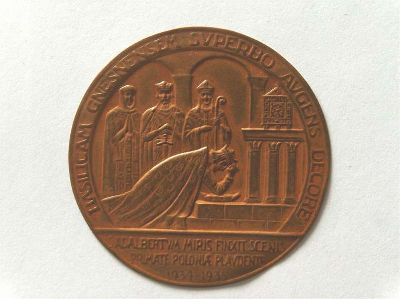 Jednostronny Wzór medalu Gniezno 1935

