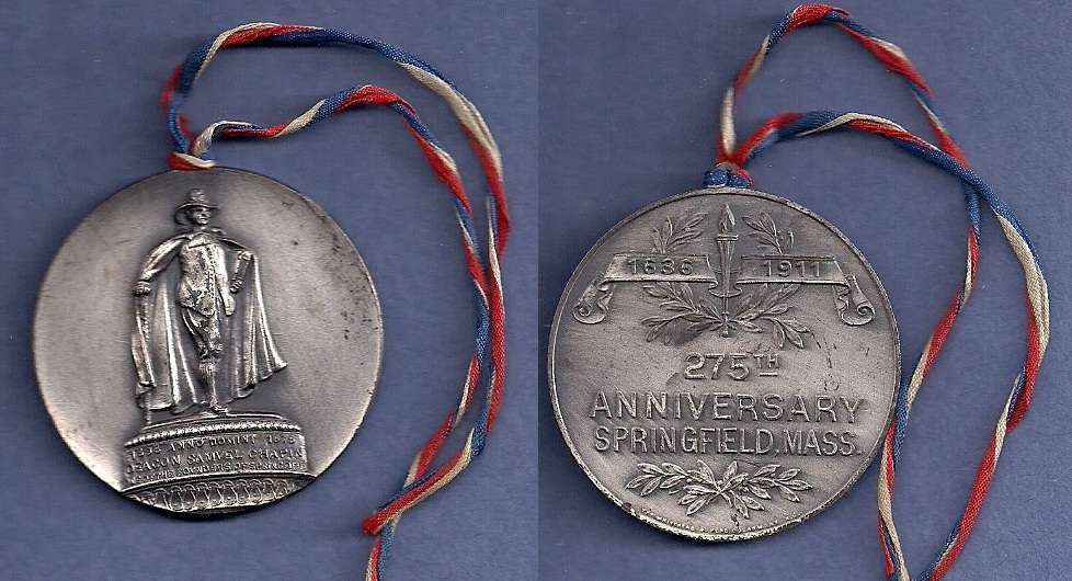 1911 Springfield, Mass. 275th Anniversary Medal
